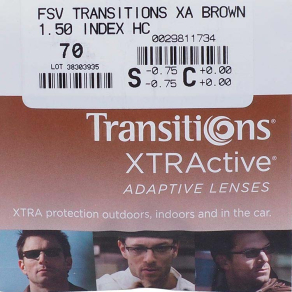 Линза Essilor 1.5 Orma Transitions XTRActive Supra