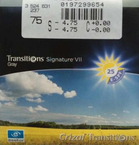 Линза Essilor 1.5 Orma Transitions  Sign VII Supra
